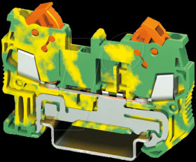 3205035 Feed-through terminal 0.25 - 1.0mm², green/yellow