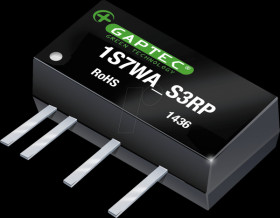 1S7WA_2405S3RP DC/DC converter, 1 W, 5 V, SIL 7