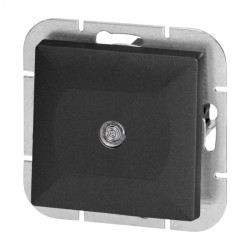 Łącznik krzyżowy p/t z podświetleniem Pearl, WP-8P/S, czarny,OR-OE-7703/P/B