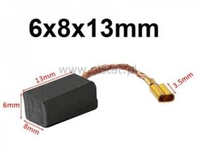 Szczotki węglowe 6x8x13mm; do elektronarzędzi