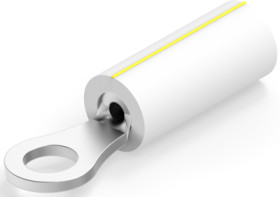Insulated ring cable lug, 0.12-0.24 mm², AWG 26 to 24, 3.022 mm, natural, 696420-2