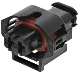 Złącze motoryzacyjne 2-pinowe TE Connectivity 1-rzędowe Męski Czarny SSC Kabel 936059-1 Obudowa złącza samochodowego