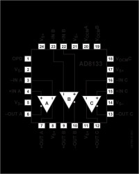 Triple Differential Driver with Output Pull-Down