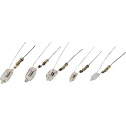 Barthelme 000823R2 Coloured Neon Lamps Red 0.25W &#xD8;6 x 30mm