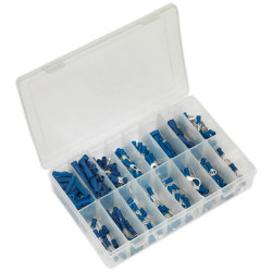 Sealey AB040BT Crimp Terminal Assortment 280pc Blue