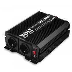 Przetwornica 24V/230V 1000/2000W + USB