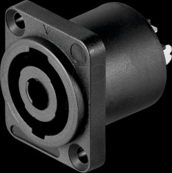 50837 PA speaker coupling, 4-pin, angular design