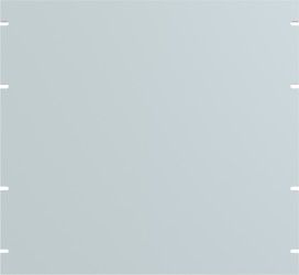 Blind plate, aluminum, (H) 445 mm, 10 U, light gray, PBPA19017LG2