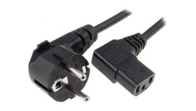 Kabel: 3X1mm2, 1M, 10A, 250V Lt-322+511 H05vv-F 3X1.0 Blk 1M