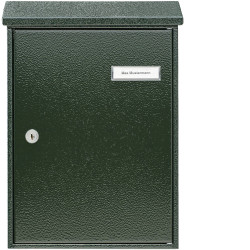 Burg W&#xE4;chter 61070 LETTER 5832 GR Steel Letterbox Green Including 2 Keys