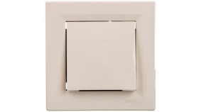 Przycisk Asfora 1-Biegunowy, Kremowy Z Ramką Eph0700123