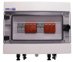 Rozdzielnica PV 1000V DC 2 stringi Rozdzielnica wyposażona ogranicznik przepięć