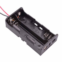 18650 x 2 Battery Holder 150mm Leads