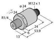 Przetworniki ciśnienia Turck 100009128, 1 szt.
