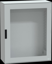 NSYPLM108TG Polyester enclosure, H 1056 x W 852 x D 350 mm, trsp. door