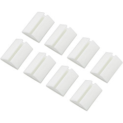 TruComponents 41069 Cable mount Self-adhesive &#xD8;2.50-3.50mm Wh 8pcs