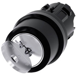 Siemens 3SU11004BF111BA0 SIRIUS ACT key Switch 90&#xB0; 22mm RONIS 2 keys