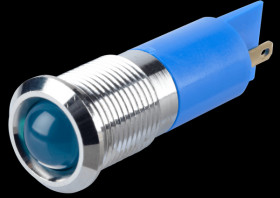 Q14P1CXXB24E Indicator LED, 24 V DC, 14 mm, FASTON, blue/BrC