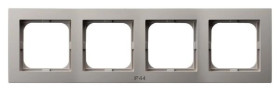AS Ramka poczwórna do łączników IP-44 kaszmir RH-4G/82