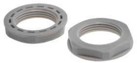 Nakrętka do dławnic kablowych, PG16, IP68, kolor: Szary, materiał: Nylon 66, RS PRO