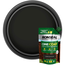 Ronseal KCB.8174503.10400.73 One Coat Shed &amp; Fence Refill Tudor Black 950ml