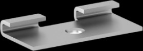 Mounting bracket, (L x W x H) 31 x 15 x 4.2 mm, aluminum, metal, for Flexkanal, 6154968