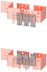 Poszerzenie połączeń Siemens 3VA9873-0QB00 1 szt.