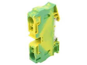ST35-PE Złączka szynowa, ST, zacisk sprężynowy, żółto-zielony, poliamid