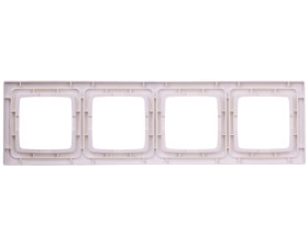 KARO Ramka poczwórna do łączników IP44 ecru perłowy RH-4S/42