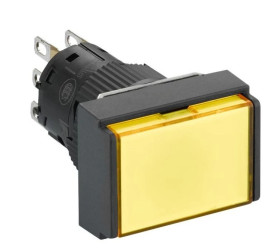 Przycisk żółty podśw. prostokątny O 16 kryty z sam. powr., 24 V, 1NO XB6EDW5B1P