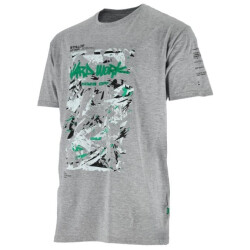 T-shirt męski BONO PAINTER szary M STALCO S090696020