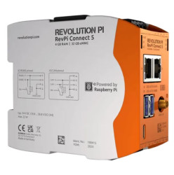 Komputer przemysłowy ARM Cortex 2,4 GHz 96 x 45 x 115 mm IP20 32 GB 22W 4 RevPi Connect 5 24 V DC