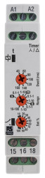Timer Relay Szyna DIN, Montaż powierzchniowy 24 → 230V ac SPDT 2-stykowy RS PRO SPDT 0.1s to 100h jednofunkcyjny