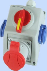 Zestaw instalacyjny 0-I 32A 4P + 2x 2P+Z IP54 C32-18.2 974060