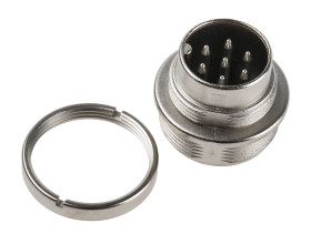 Złącze okrągłe 7-pinowe M16 Panel Wtyk binder Męski IP40 680