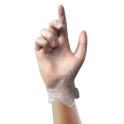 Rękawice jednorazowe, rozm. 8, Średnie, 100 szt., kolor: bezbarwne, Unigloves