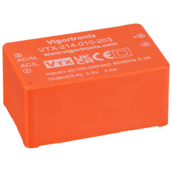 Vigortronix VTX-214-010-203 10W Miniature SMPS AC-DC Converter 3.3V