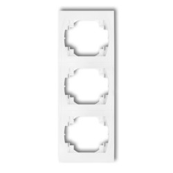 LOGO Ramka pionowa potrójna biały LRV-3