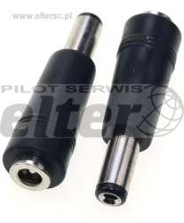 Wtyk zas. 2,5/5,5mm - gniazdo 1,3/3,8mm