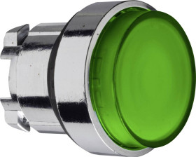 Schneider Electric ZB4BH33 ZB4BH33 Element czołowy dla przycisku podświetlanego (Ø) 22 mm nieoznakowany chrom, zielony 1