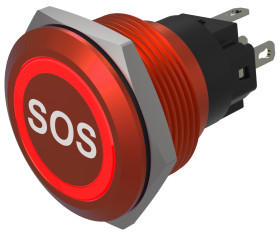 Nasadka przełącznika Chwilowy 1-stykowe, 1-stykowe średnica wycięcia 22mm Montaż wpuszczany EAO