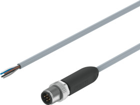 Kabel do siłownika/czujnika Złącze A Bez zakończenia liczba rdzeni 4 długość 2.5m Złącze B Złącze M12