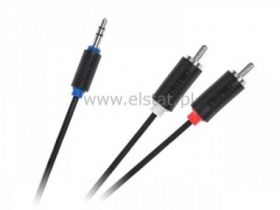 Jack 3,5- 2x RCA 1,8m Cabletech standard