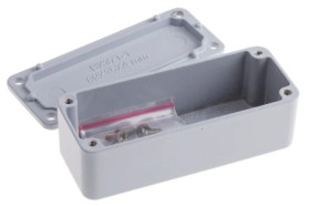 Obudowa ekranowana Szary, 89.1 x 35 x 30.3mm, RS PRO