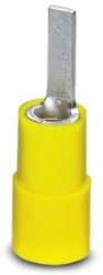 Insulated pin cable lug, 4.0-6.0 mm², AWG 12 to 10, 2.8 mm, yellow, 3240546