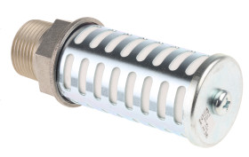 Tłumik hałasu , R 1 męskie Gwintowany 1 in PE SMC