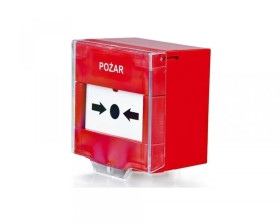 Przycisk pożarowy, NO/NC, czerwony, klapka zabezpieczająca, APPK Yotogi