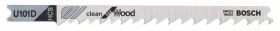 Brzeszczot do wyrzynarki U 101 D, Clean for Wood Bosch Accessories 2608637723 N/A 3 szt.