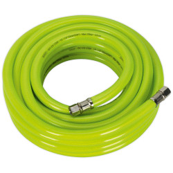 Sealey AHFC1038 Air Hose High Visibility 10mtr x Ø10mm with 1/4"BSP Unions