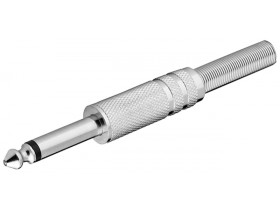 Wtyk jack 6,35 mm, mono wtyczka jack 6,35 mm (2-pinowa, mono)